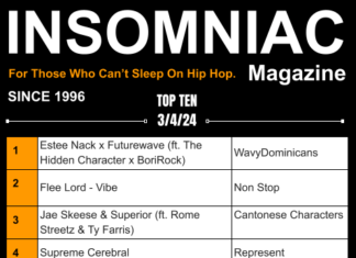 Insomniac Magazine Weekly Hip Hop Top Ten 3/4/24