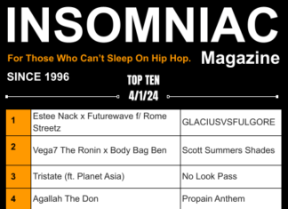 Insomniac Magazine’s Weekly Hip Hop Top Ten 4/1/24