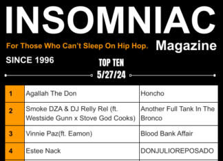 Insomniac Magazine’s Weekly Hip Hop Top Ten 5/27/24