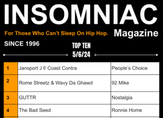 Insomniac Magazine’s Weekly Hip Hop Top Ten 5/6/24