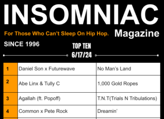 Insomniac Magazine’s Weekly Hip Hop Top Ten 6/17