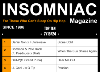 Insomniac Magazine’s Weekly Hip Hop Top Ten 7/15/24