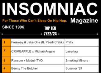 Insomniac Magazine’s Weekly Hip Hop Top Ten 7/22