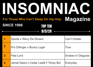 Insomniac Magazine’s Weekly Hip Hop Top Ten 8/5/24