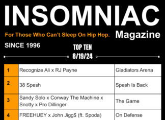 Insomniac Magazine’s Weekly Hip Hop Top Ten 8/19/24