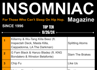 Insomniac Magazine’s Weekly Hip Hop Top Ten 8/26/24