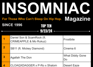 Insomniac Magazine’s Weekly Hip Hop Top Ten 9/22/24