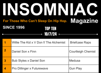 Insomniac Magazine’s Weekly Hip Hop Top Ten 10/7/24