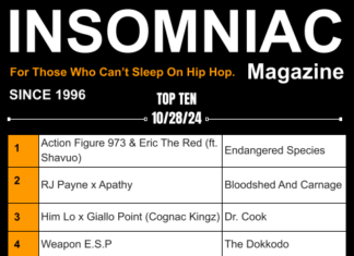 Insomniac Magazine’s Weekly Hip Hop Top Ten 10/28/24