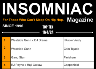 Insomniac Magazine’s Weekly Hip Hop Top Ten 11/4/24