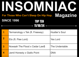 Insomniac Magazine’s Weekly Hip Hop Top Ten