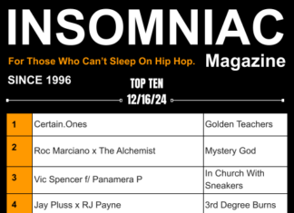 Insomniac Magazine’s Weekly Hip Hop Top Ten 12/16/24