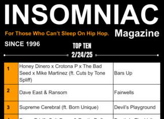 Insomniac Magazine’s Weekly Hip Hop Top Ten 2/24/25