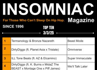 Insomniac Magazine’s Weekly Hip Hop Top Ten 3/3/24
