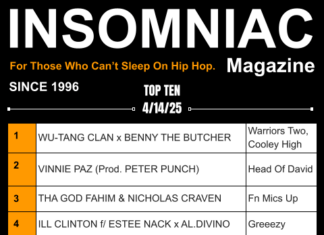 Insomniac Magazine’s Weekly Hip Hop Top Ten 4/14/25