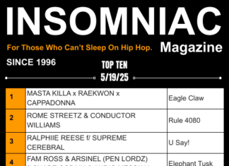 Insomniac Magazine’s Weekly Hip Hop Top 10 for 5/19/25