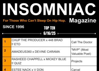 Insomniac Magazine’s Weekly Hip Hop Top Ten 6/16/25