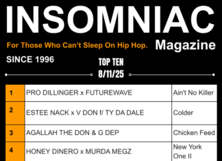 Insomniac Magazine’s Weekly Hip Hop Top 10 (8/11/25)