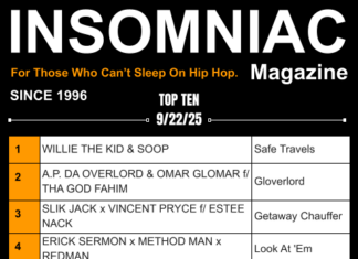 Insomniac Magazine’s Weekly Hip Hop Top Ten 9/22/25