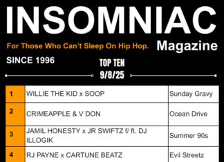 Insomniac Magazine’s Weekly Hip Hop Top Ten 9/8/25