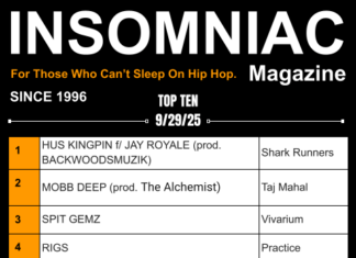 Insomniac Magazine’s Weekly Hip Hop Top Ten 9/29/25