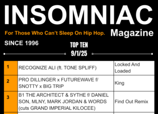 Insomniac Magazine’s Weekly Hip Hop Top 10 (9/1/25)