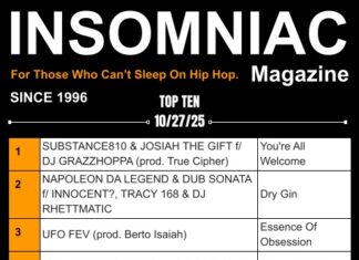 Insomniac Magazine’s Weekly Hip Hop Top Ten 10/27/25