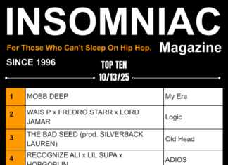 Insomniac Magazine’s Weekly Hip Hop Top Ten for 10/13