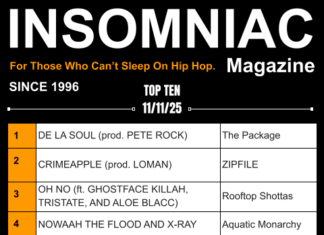 Insomniac Magazine’s Weekly Hip Hop Top Ten 11/11/25