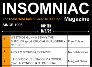Insomniac Magazine’s Weekly Hip Hop Top Ten 11/3/25