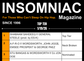 Insomniac Magazine’s Weekly Hip Hop Top Ten 1/19/26