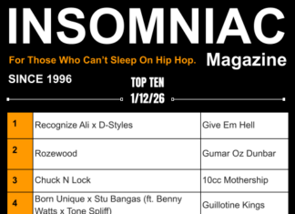 Insomniac Magazine’s Weekly Hip Hop Top Ten 1/12/26