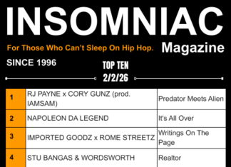 Insomniac Magazine’s Weekly Hip Hop Top Ten 2/2/26 Insomniac Magazine's Weekly Hip Hop Top 10