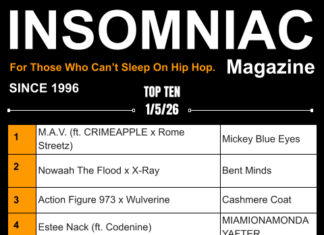 Insomniac Magazine’s Weekly Hip Hop Top Ten 1/5/26