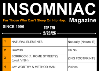Insomniac Magazine’s Weekly Hip Hop Top Ten 2/23/26