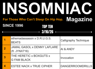 Insomniac Magazine’s Weekly Hip Hop Top 10 (3/16/26)