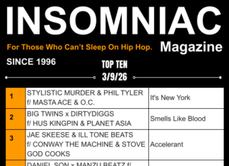Insomniac Magazine’s Weekly Hip Hop Top Ten 3/9/26