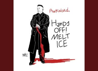 Awkword x White Shadow Drop “Hands Off! Melt ICE!”