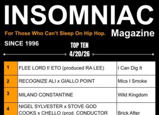 Insomniac Magazine’s Weekly Hip Hop Top Ten 4/20/26