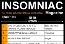 Insomniac Magazine’s Weekly Hip Hop Top Ten 4/27/26