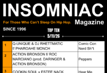 Insomniac Magazine’s Weekly Hip Hop Top Ten 5/11/26