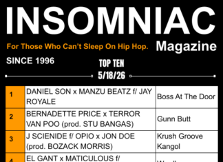 Insomniac Magazine’s Weekly Hip Hop Top Ten 5/18/26