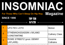 Insomniac Magazine’s Weekly Hip Hop Top Ten 6/1/26