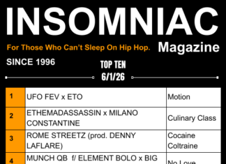 Insomniac Magazine’s Weekly Hip Hop Top Ten 6/1/26
