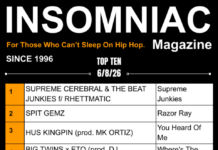 Insomniac Magazine’s Weekly Hip Hop Top Ten (6/8/26)