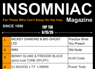 Insomniac Magazine’s Weekly Hip Hop Top Ten 6/15/26