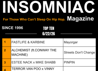 Insomniac Magazine’s Weekly Hip Hop Top Ten 6/22/26