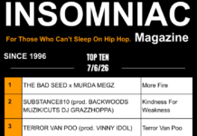 Insomniac Magazine’s Weekly Hip Hop Top Ten 7/6/26