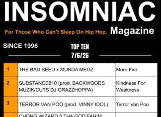 Insomniac Magazine’s Weekly Hip Hop Top Ten 7/6/26