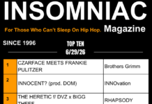 Insomniac Magazine’s Weekly Hip Hop Top 10 (6/29/26)